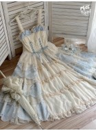 Miss Point Point Garden Embroidered Tiered JSK(Reservation/3 Colours/Full Payment Without Shipping)